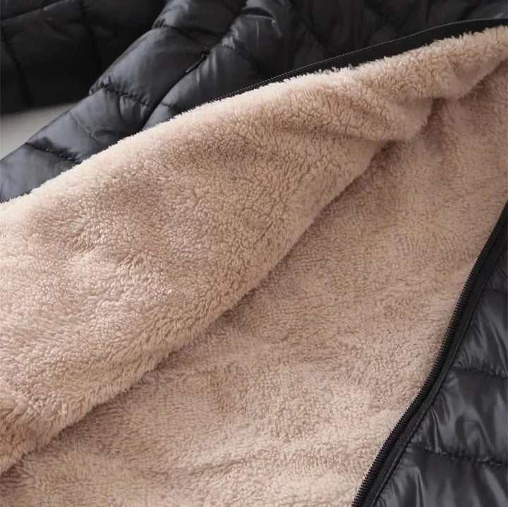 Brenda | Hooded Quilted Longline Winter Puffer Jacket