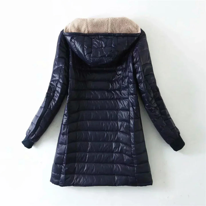 Brenda | Hooded Quilted Longline Winter Puffer Jacket