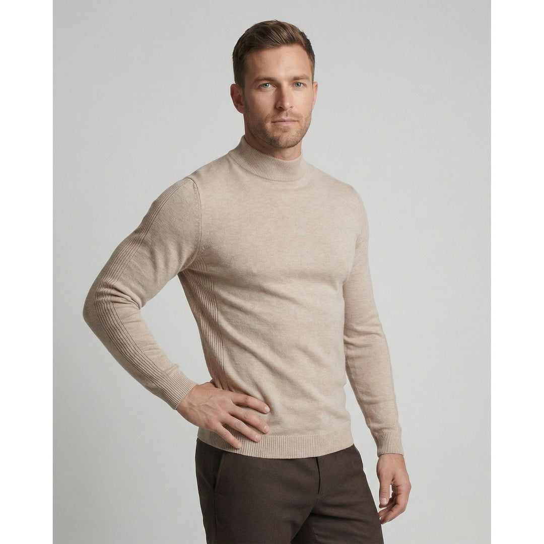 Brian | Refined Slim Fit Ribbed Turtleneck Sweater