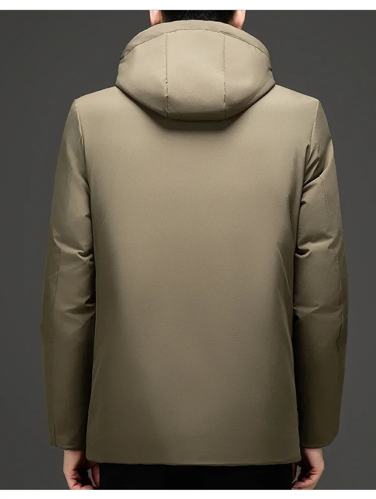 Brian | Sophisticated Hooded Mens Puffer Jacket