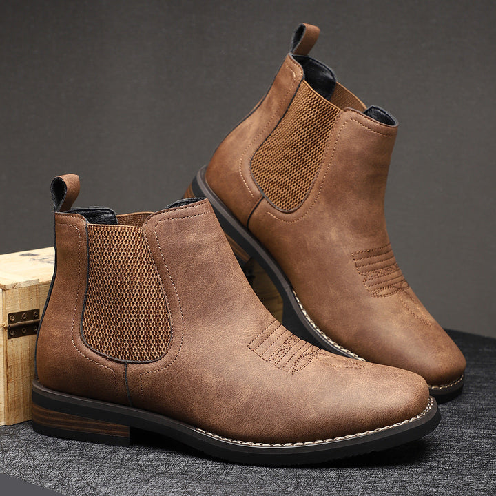 Bruce | Cozy Slip-On Chelsea Boots with Elastic Side Panels