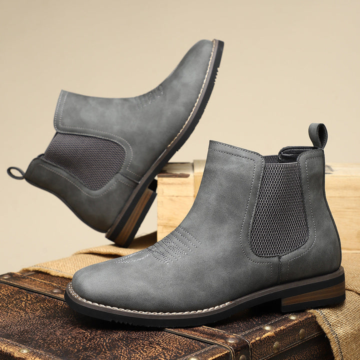 Bruce | Cozy Slip-On Chelsea Boots with Elastic Side Panels