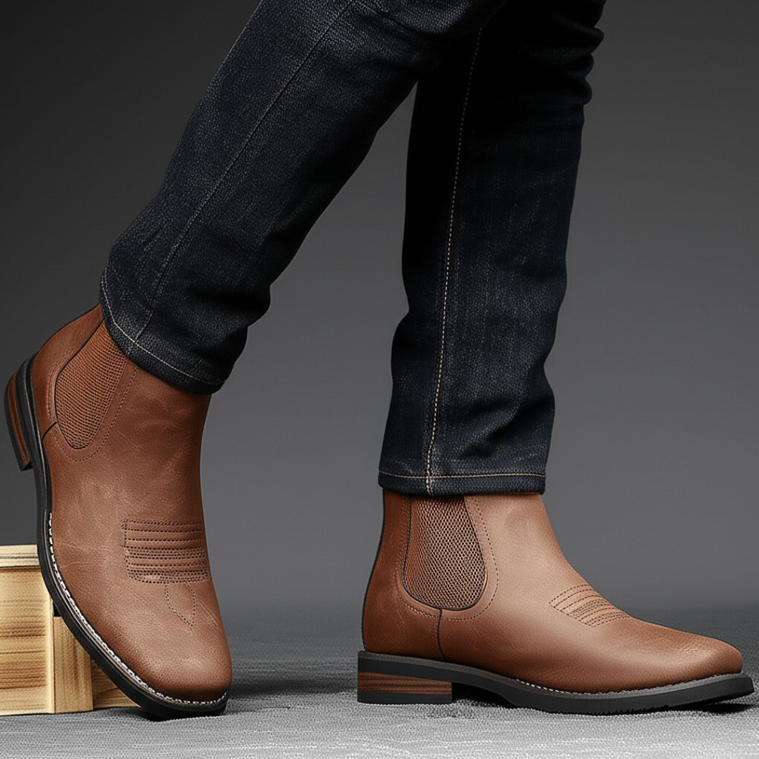 Bruce | Cozy Slip-On Chelsea Boots with Elastic Side Panels