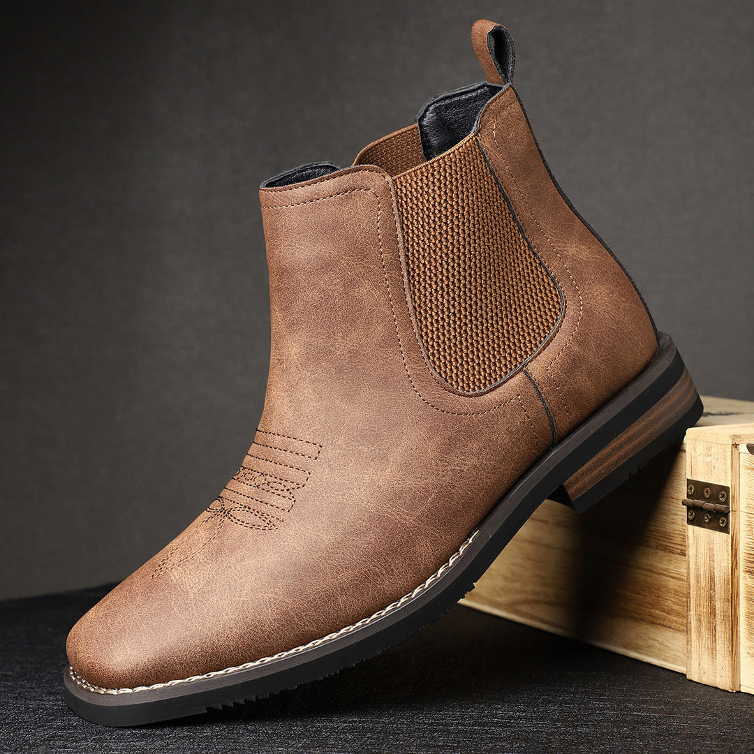 Bruce | Cozy Slip-On Chelsea Boots with Elastic Side Panels