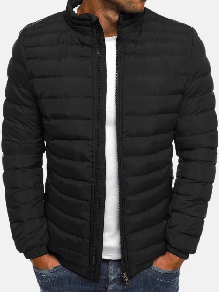 Bruce | Elegant Quilted Full Zip Puffer Jacket