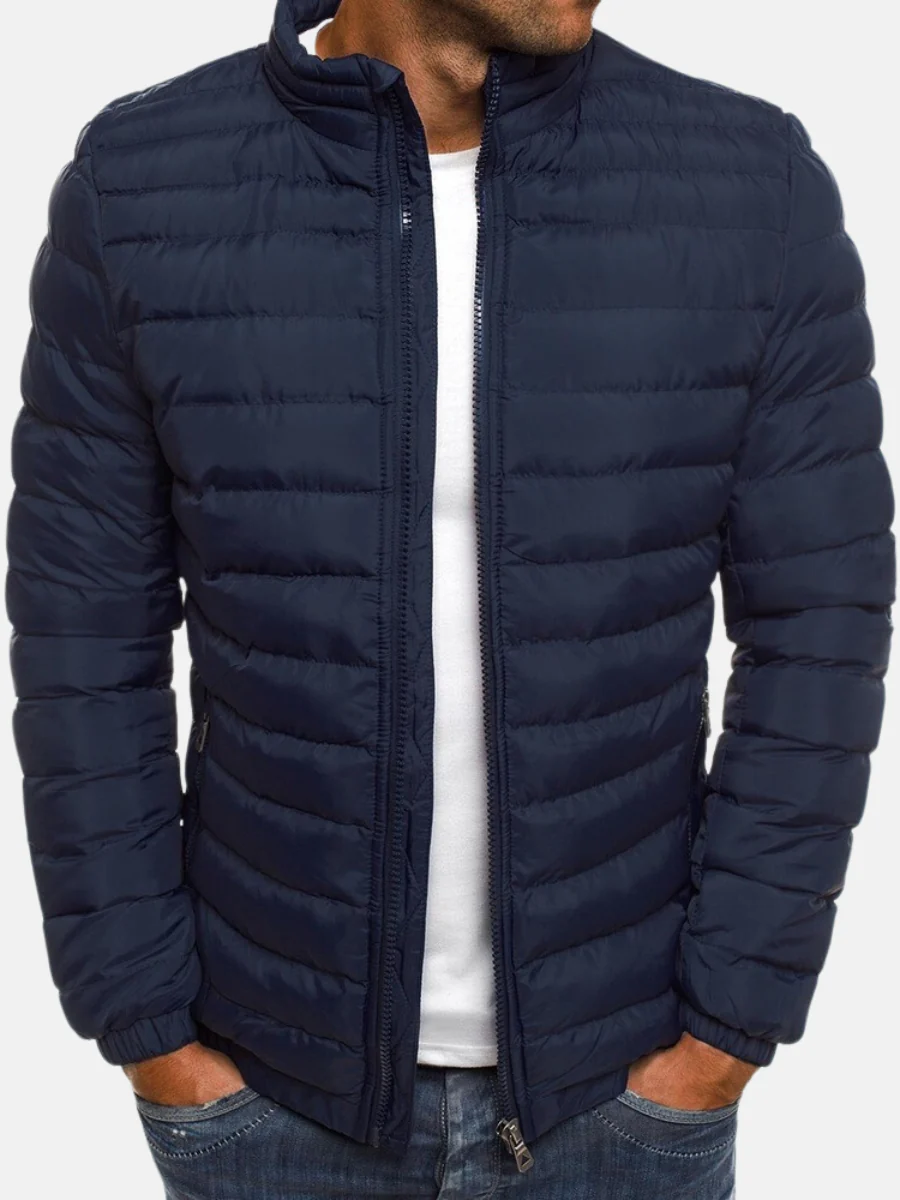 Bruce | Elegant Quilted Full Zip Puffer Jacket