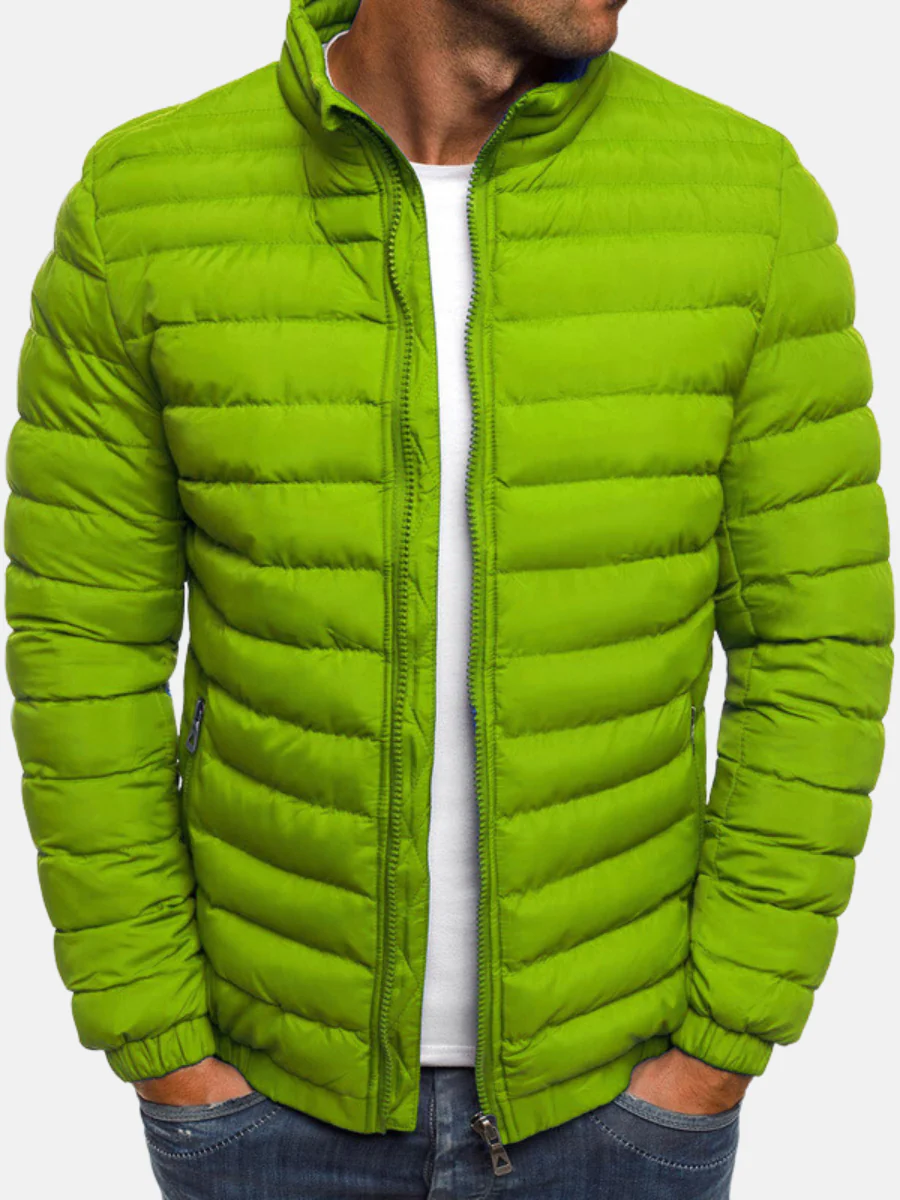 Bruce | Elegant Quilted Full Zip Puffer Jacket