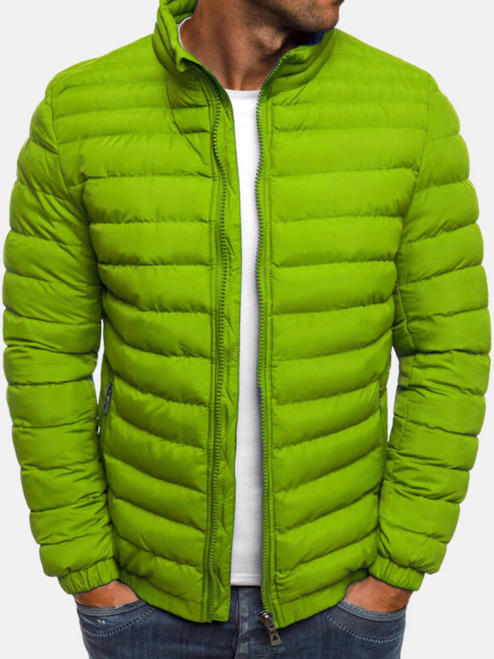 Bruce | Elegant Quilted Full Zip Puffer Jacket