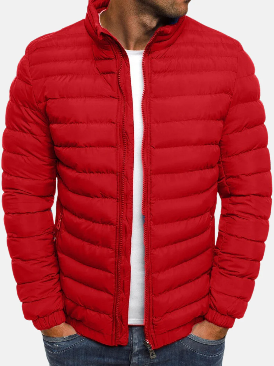 Bruce | Elegant Quilted Full Zip Puffer Jacket