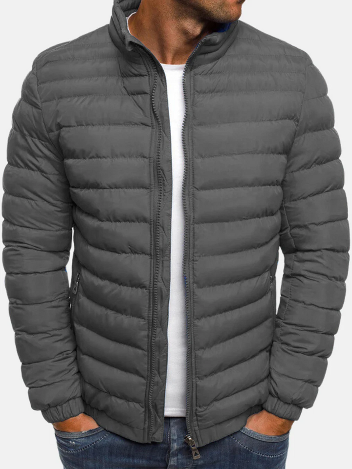 Bruce | Elegant Quilted Full Zip Puffer Jacket