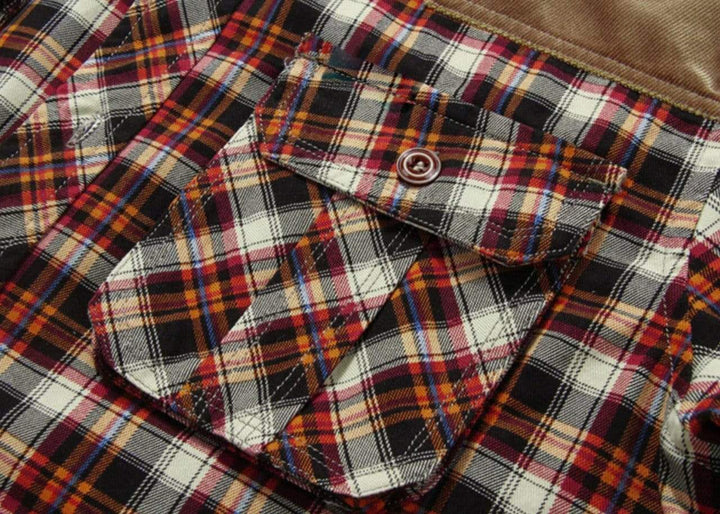 Bruce | Elegant Sherpa-Lined Plaid Flannel Jacket