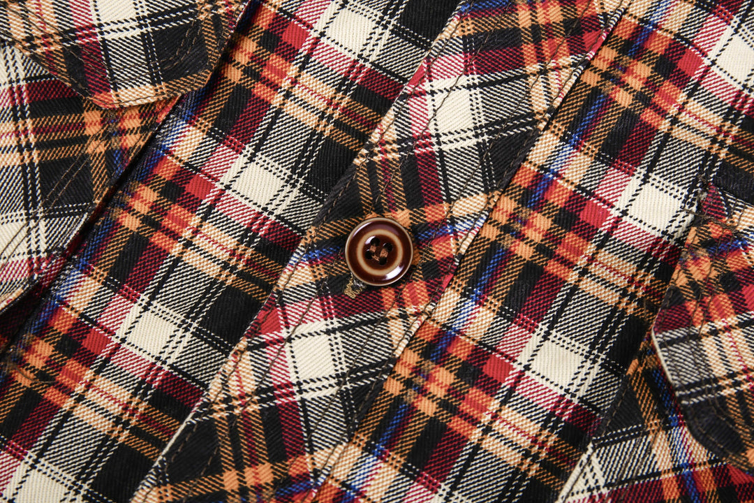 Bruce | Elegant Sherpa-Lined Plaid Flannel Jacket