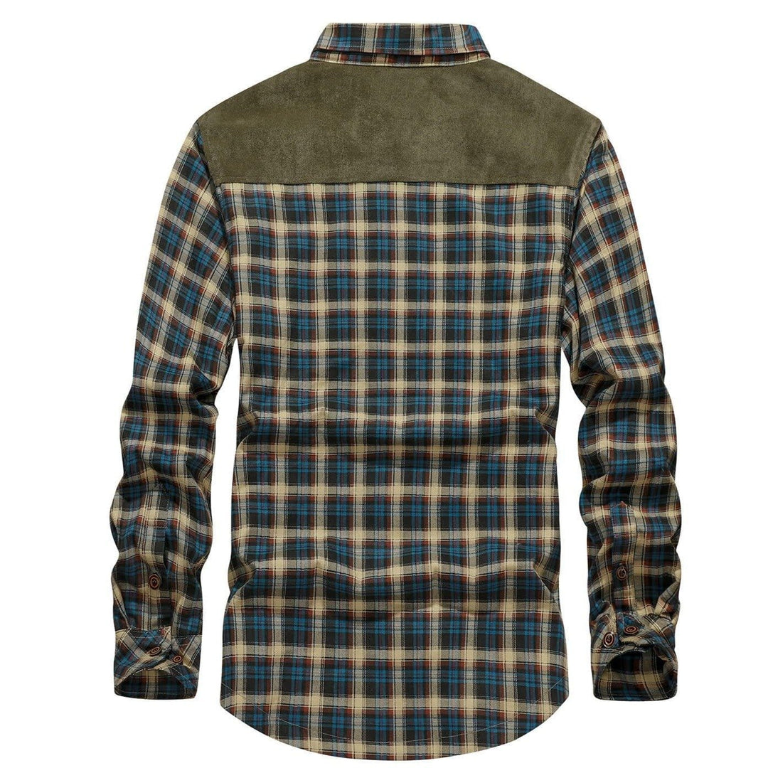 Bruce | Elegant Sherpa-Lined Plaid Flannel Jacket