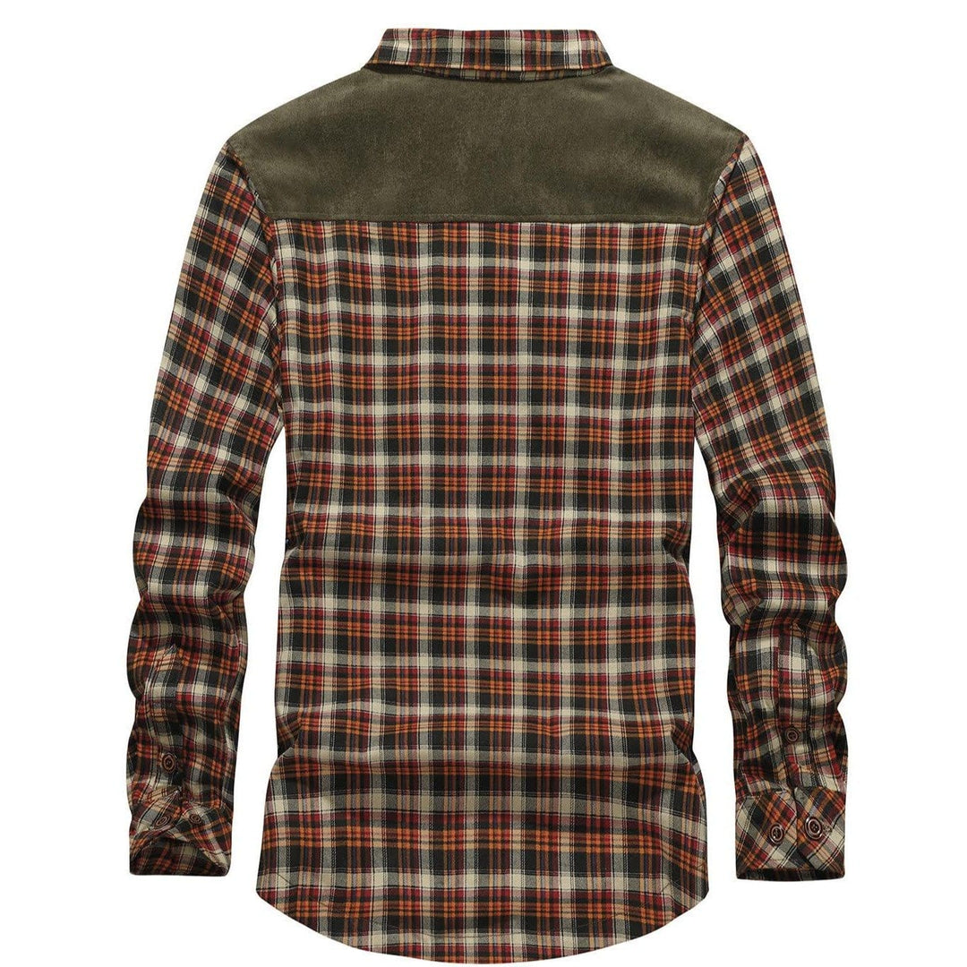 Bruce | Elegant Sherpa-Lined Plaid Flannel Jacket