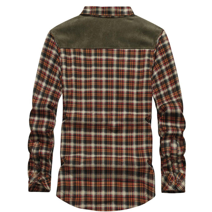 Bruce | Elegant Sherpa-Lined Plaid Flannel Jacket