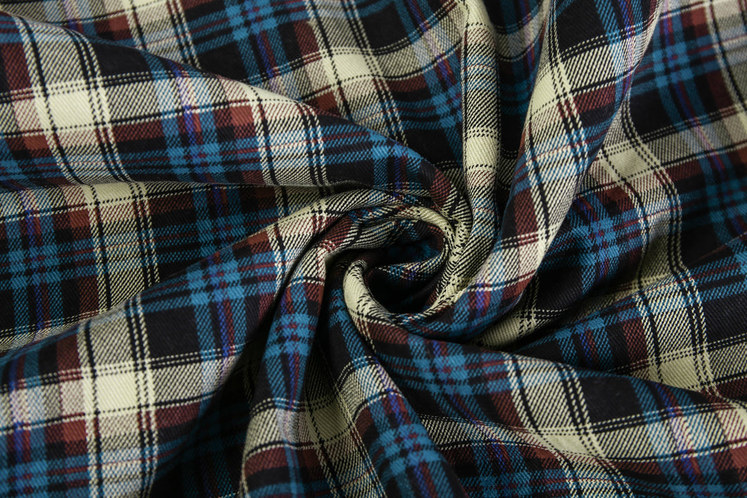 Bruce | Elegant Sherpa-Lined Plaid Flannel Jacket