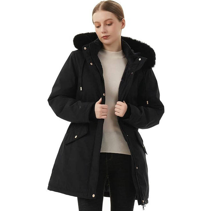 Carol | Long Hooded Winter Puffer Jacket