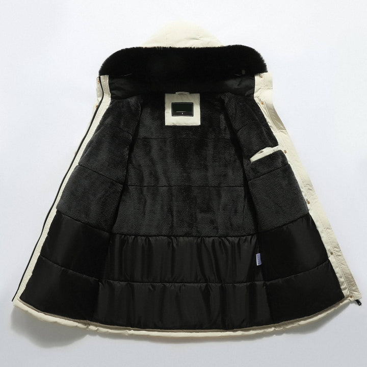 Carol | Long Hooded Winter Puffer Jacket