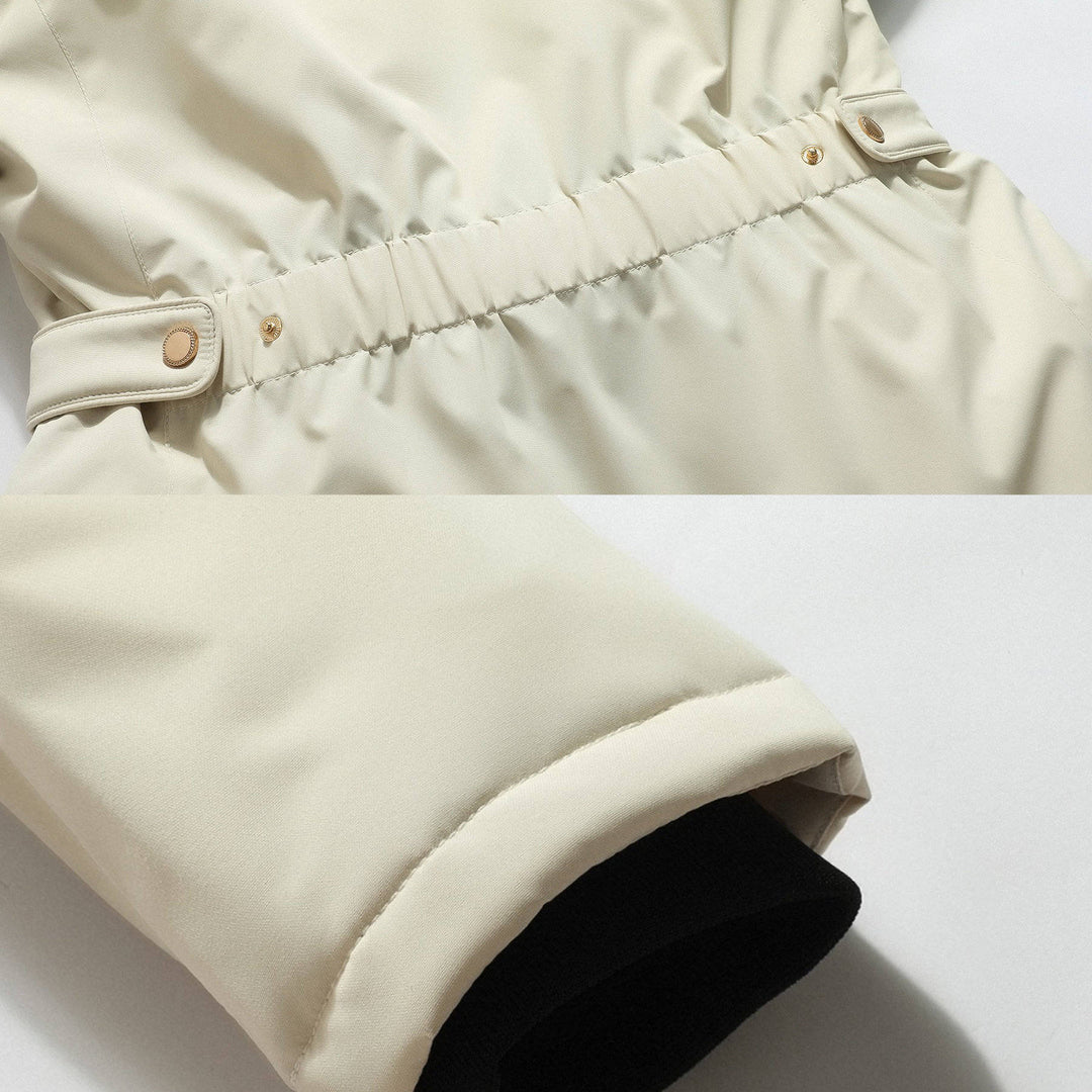 Carol | Long Hooded Winter Puffer Jacket