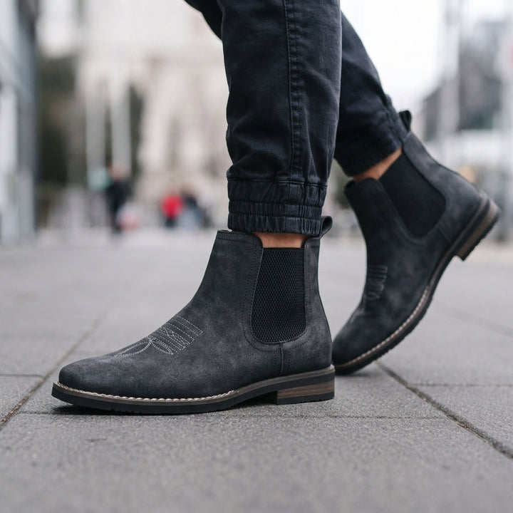 Charles | Refined Pull-On Chelsea Boots with Stitched Detail