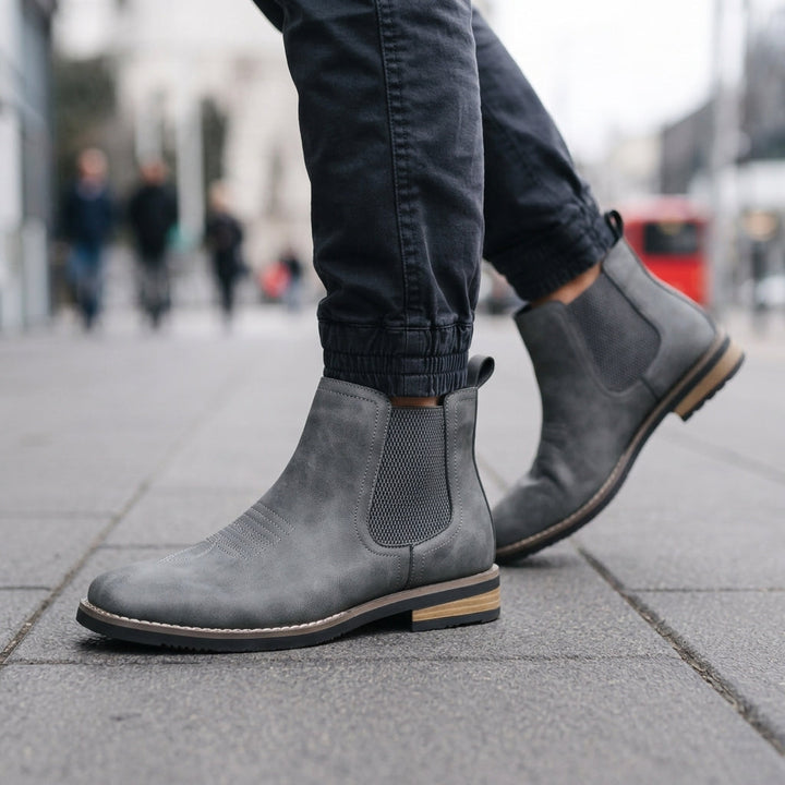 Charles | Refined Pull-On Chelsea Boots with Stitched Detail