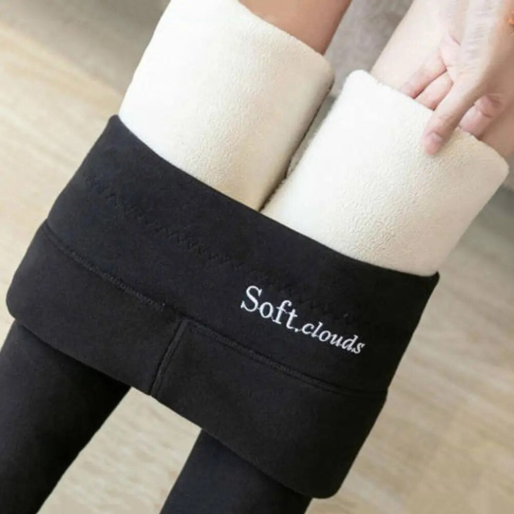 Cheryl | Polished Fleece Lined Leggings with Shaping Effect