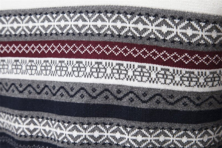 Christian | Cozy Fair Isle Half-Zip mens xmas sweaters