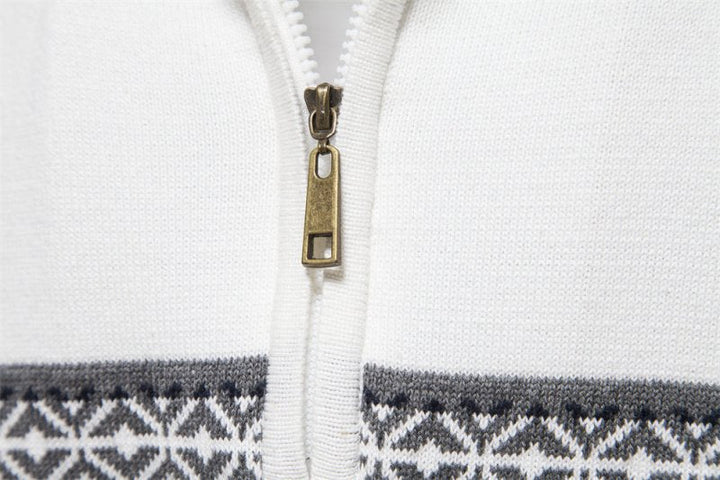 Christian | Cozy Fair Isle Half-Zip mens xmas sweaters
