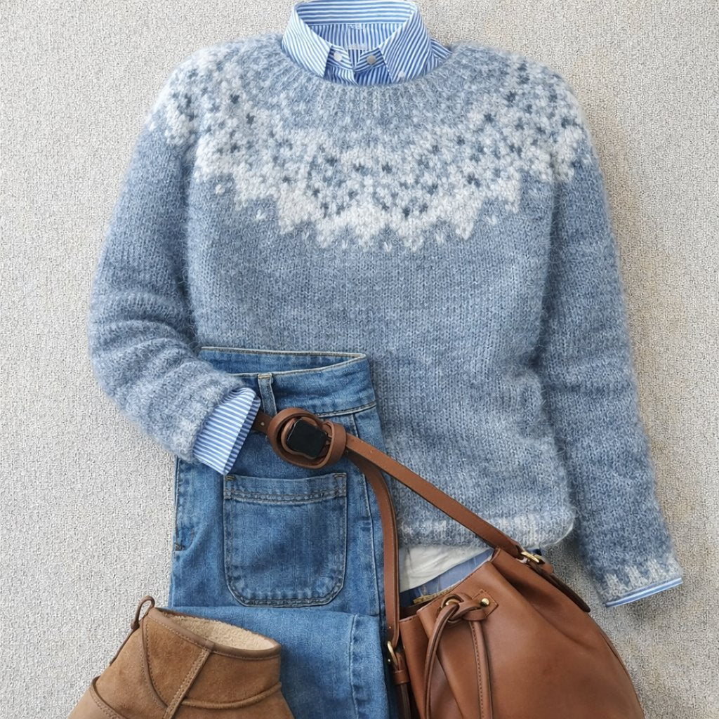 Christina | Fair Isle Crewneck Christmas Sweater Women