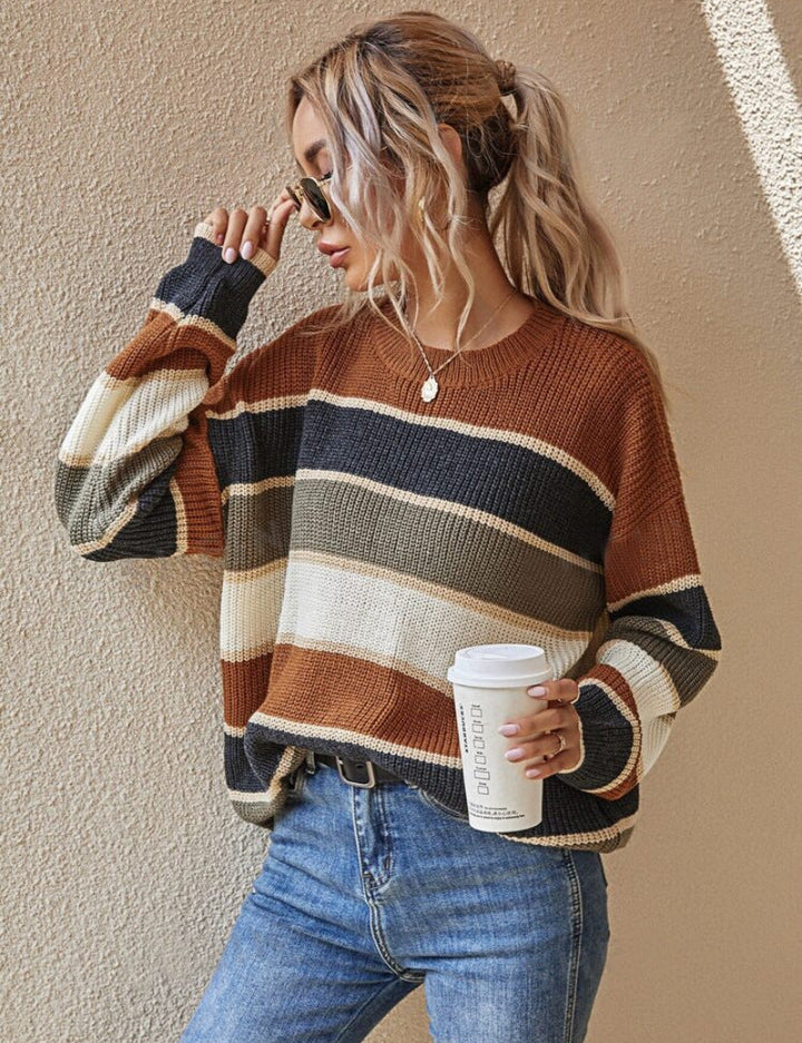 Christine | Refined Striped Chunky Oversized Sweater