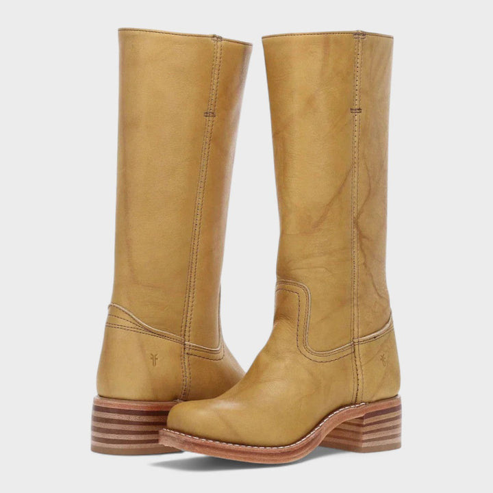 Christine | Relaxed Wide Calf Boots in Knee-High Cowboy Style