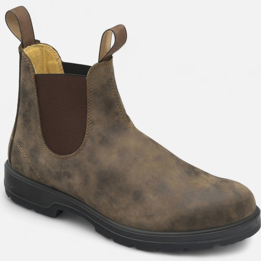 Christopher | Refined Pull-Up Textured Chelsea Boots