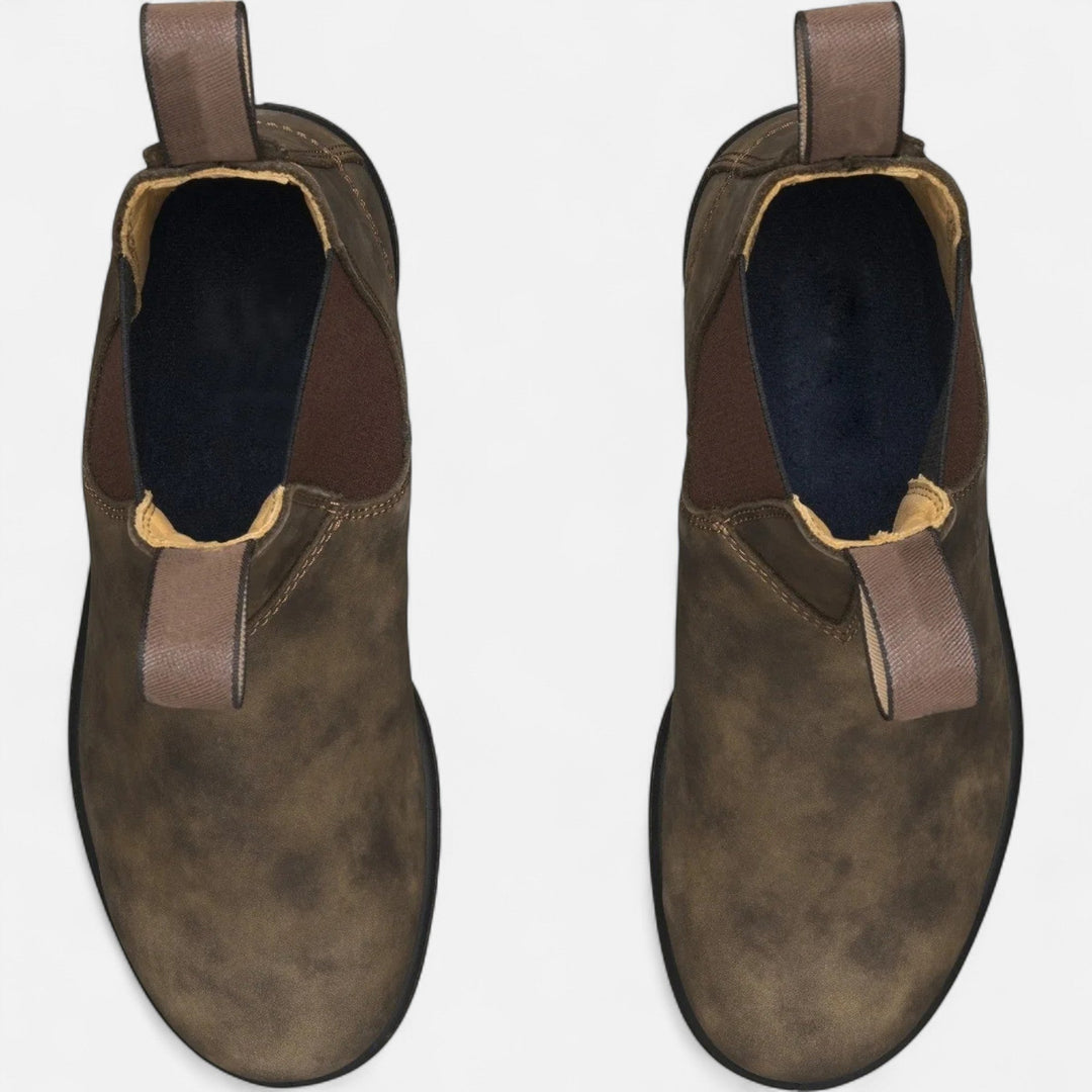 Christopher | Refined Pull-Up Textured Chelsea Boots