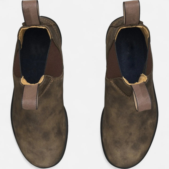 Christopher | Refined Pull-Up Textured Chelsea Boots