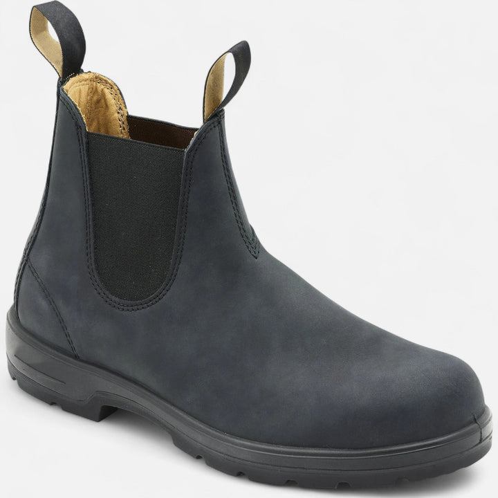 Christopher | Refined Pull-Up Textured Chelsea Boots