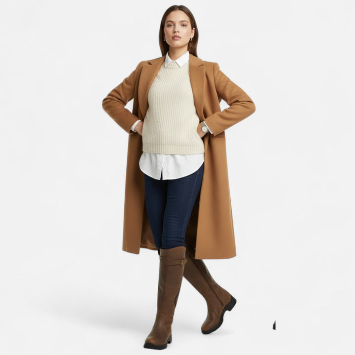 Cynthia | Cozy Knee High Boots with Buckle Detail