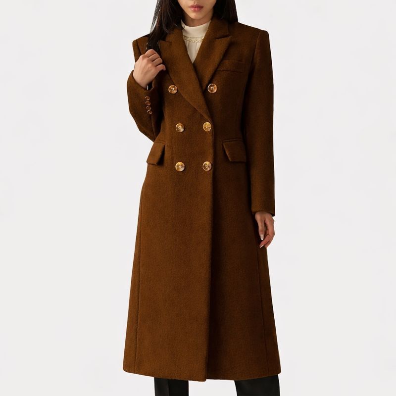 Cynthia | Elegant Double-Breasted Pea Coat