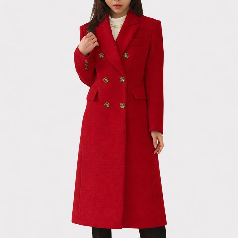 Cynthia | Elegant Double-Breasted Pea Coat