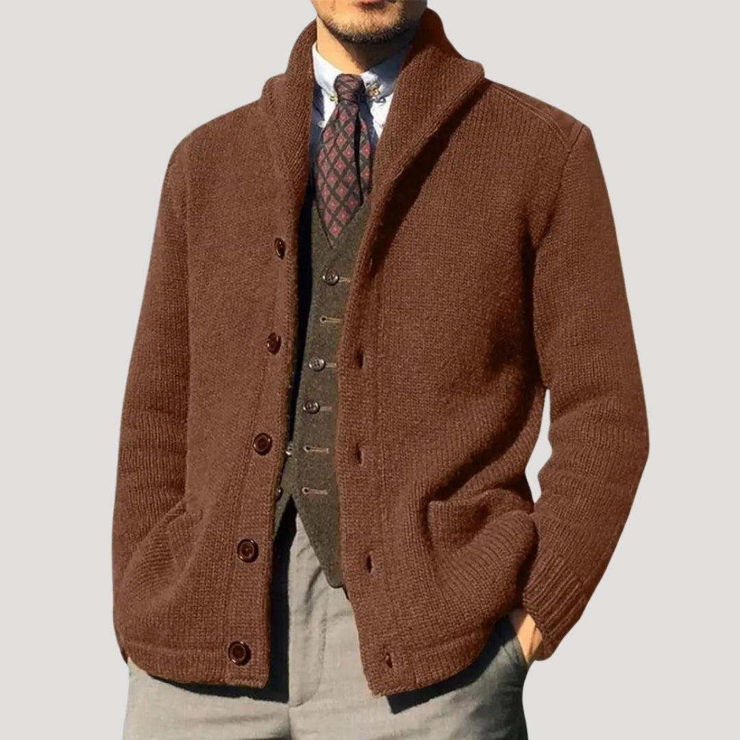 Daniel | Elegant Shawl Collar Cardigan Mens Sweaters