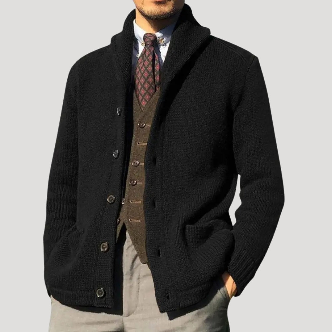 Daniel | Elegant Shawl Collar Cardigan Mens Sweaters
