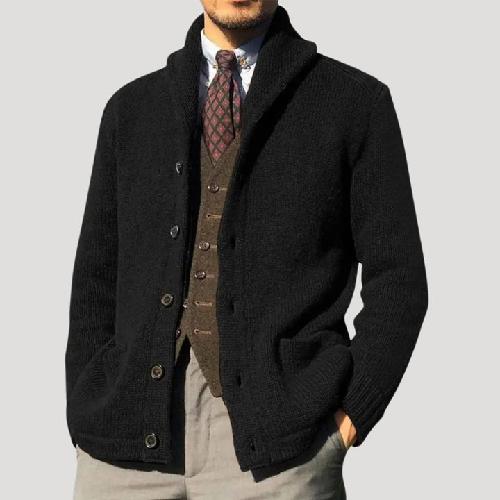 Daniel | Elegant Shawl Collar Cardigan Mens Sweaters