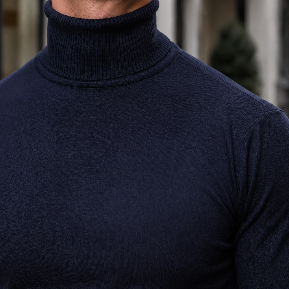 Daniel | Slim Fit Long Sleeve Turtleneck Sweater