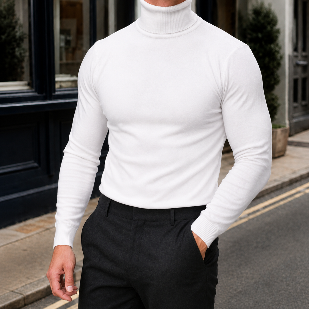 Daniel | Slim Fit Long Sleeve Turtleneck Sweater
