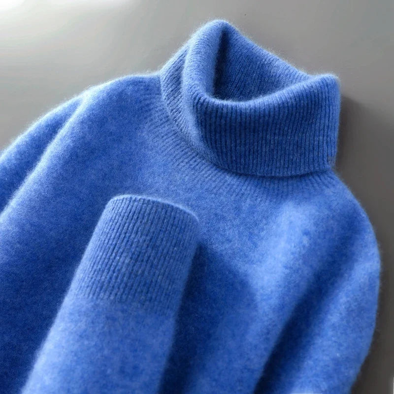 Danielle | Effortless Foldover Knit Turtleneck Sweater