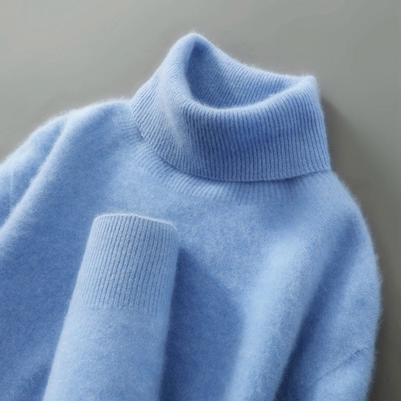 Danielle | Effortless Foldover Knit Turtleneck Sweater