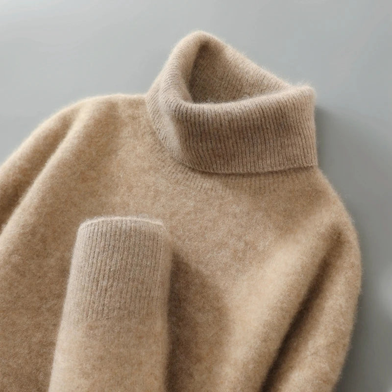 Danielle | Effortless Foldover Knit Turtleneck Sweater
