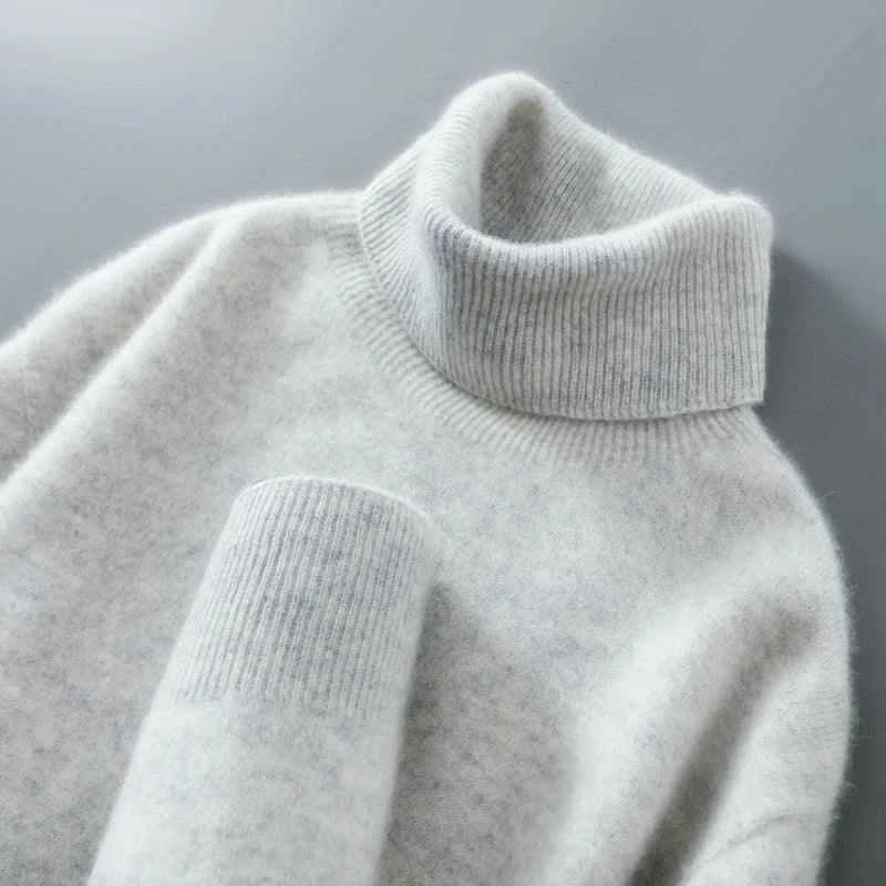 Danielle | Effortless Foldover Knit Turtleneck Sweater