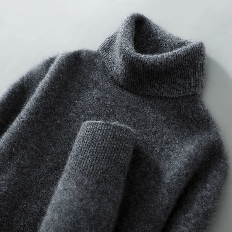 Danielle | Effortless Foldover Knit Turtleneck Sweater