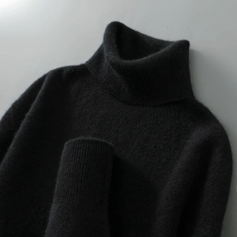 Danielle | Effortless Foldover Knit Turtleneck Sweater