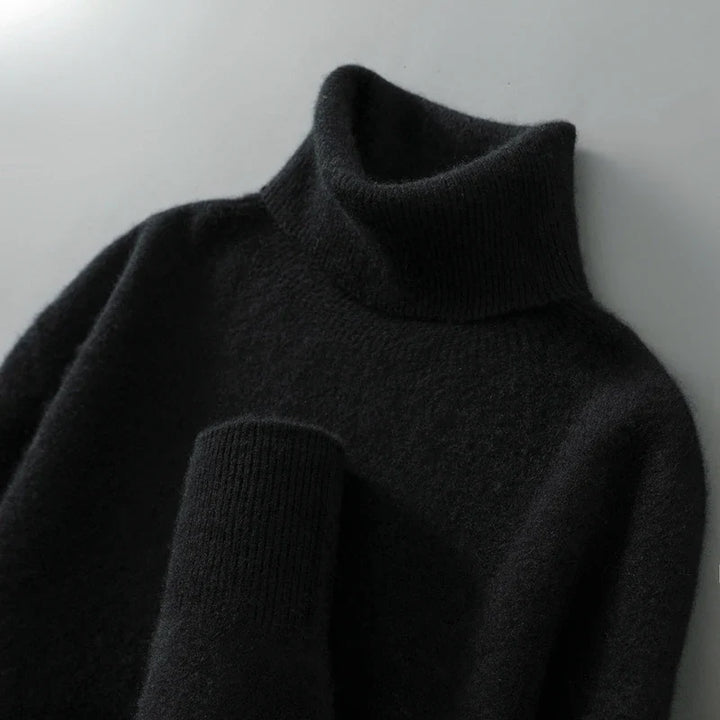 Danielle | Effortless Foldover Knit Turtleneck Sweater